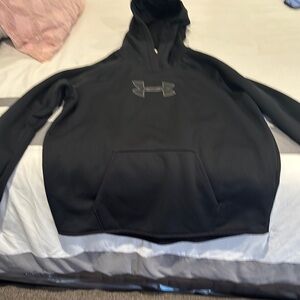 Under Armour black and gray hoodie
